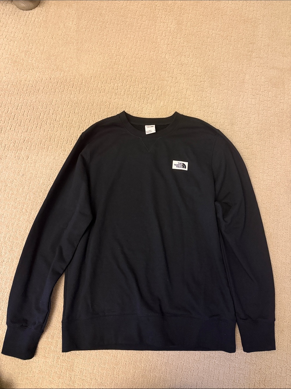 NWOT The North Face Men's Black Crewneck Sweatshirt Size Medium